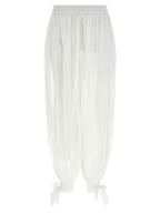 The Andamane White Cotton Casual Pants