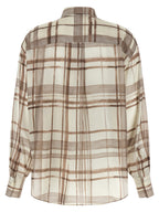 Brunello Cucinelli Beige Silk Blouse
