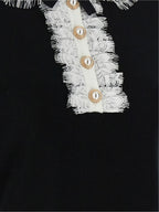 Self-Portrait Bicolor Wool Blouse