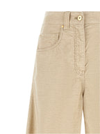 Brunello Cucinelli Beige Cotton Casual Pants