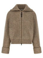 Brunello Cucinelli Beige Cashmere Cardigan