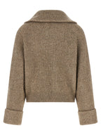 Brunello Cucinelli Beige Cashmere Cardigan