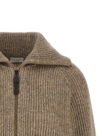 Brunello Cucinelli Beige Cashmere Cardigan