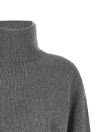 Brunello Cucinelli Gray Virgin Wool Cardigan
