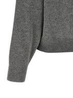 Brunello Cucinelli Gray Virgin Wool Cardigan