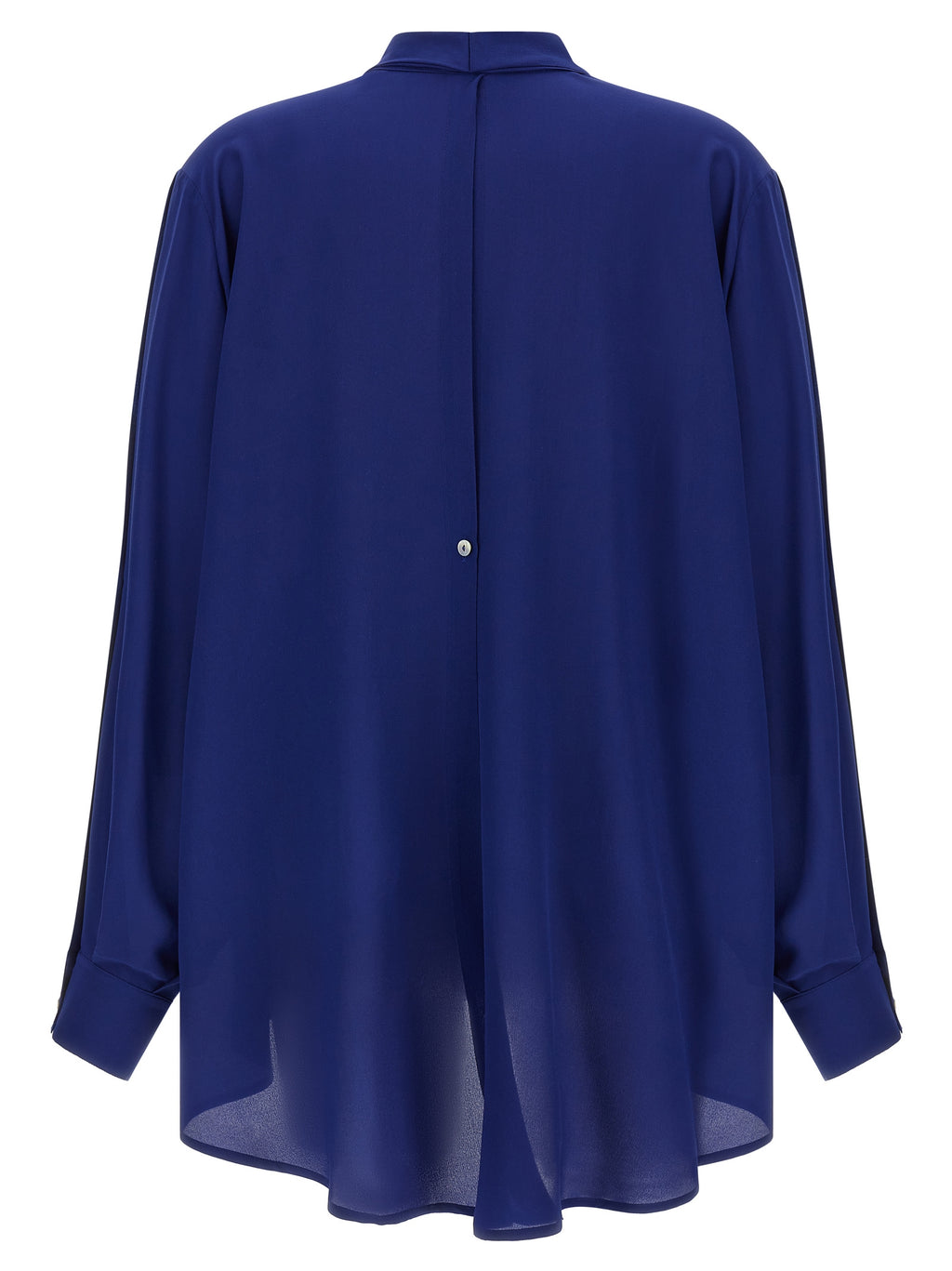 DI.LA3 PARI' Blue Silk Blouse