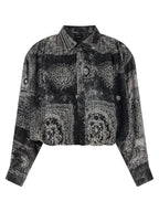 R13 Black Silk Blouse