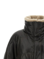 Brunello Cucinelli Brown Lamb Leather Leather Jacket