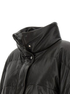 Brunello Cucinelli Brown Lamb Leather Leather Jacket