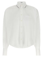 Brunello Cucinelli White Cotton Blouse