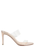 Multicolor Calfskin Stiletto Heel Sandals