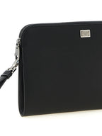 Dolce & Gabbana Black Calfskin Clutch Bag