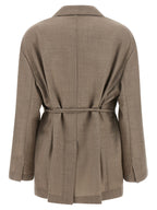 Brunello Cucinelli Beige Virgin Wool Blazer