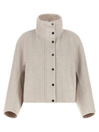 Brunello Cucinelli Gray Virgin Wool Coat