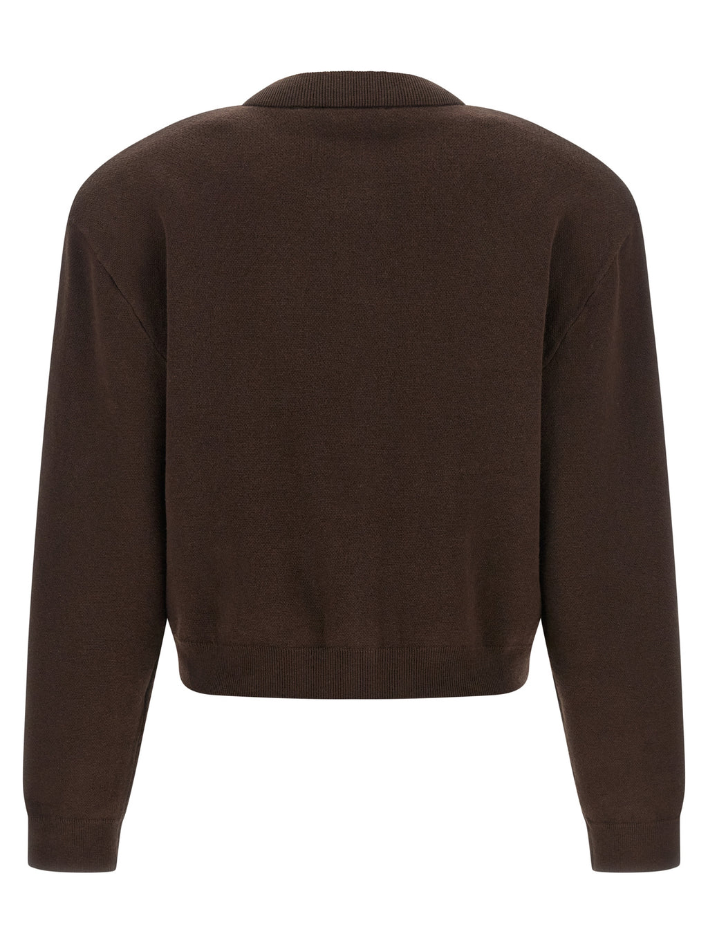 ROTATE BIRGER CHRISTENSEN Brown Organic Cotton Cardigan