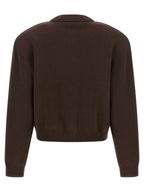 ROTATE BIRGER CHRISTENSEN Brown Organic Cotton Cardigan