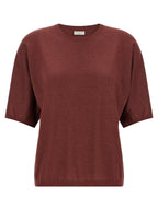 Brunello Cucinelli Bordeaux Cashmere Cardigan