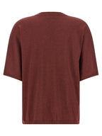 Brunello Cucinelli Bordeaux Cashmere Cardigan