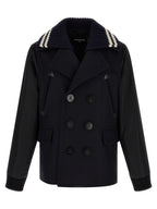 Dsquared² Blue Wool Coat