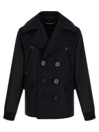 Dsquared² Blue Wool Coat