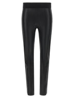 Brunello Cucinelli Black Lamb Leather Leggings
