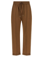 Brunello Cucinelli Brown Cotton Joggers (Workout Pants)
