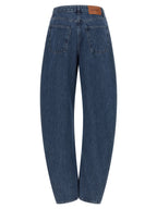 ROTATE BIRGER CHRISTENSEN Blue Organic Cotton Relaxed Fit Jeans