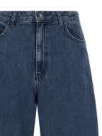 ROTATE BIRGER CHRISTENSEN Blue Organic Cotton Relaxed Fit Jeans