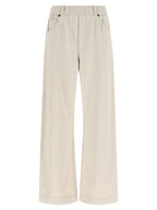 Brunello Cucinelli Beige Cotton Athletic Pants