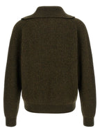 Jil Sander Bicolor Wool Cardigan