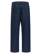 Jil Sander Blue Cotton Straight-Leg Jeans