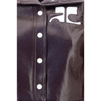 Bordeauxfarbene Baumwolljacke