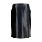 Bordeaux Cotton Midi Skirt
