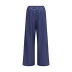 Blaue sportliche Baumwollhose