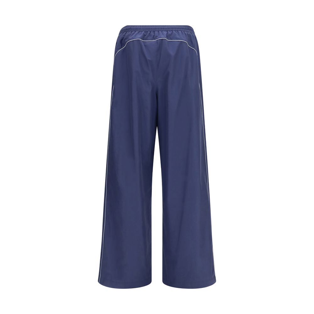 Blaue sportliche Baumwollhose