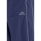 Blaue sportliche Baumwollhose