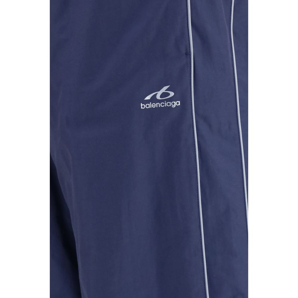 Blaue sportliche Baumwollhose
