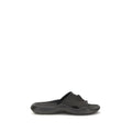 Schwarze Gummi-Sandalen