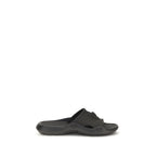 Schwarze Gummi-Sandalen