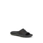 Schwarze Gummi-Sandalen