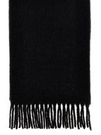 Isabel Marant Black Alpaca Leather Scarf