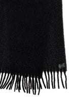 Isabel Marant Black Alpaca Leather Scarf