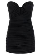 Elisabetta Franchi Black Viscose Short Dress