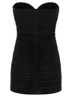 Elisabetta Franchi Black Viscose Short Dress