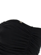 Elisabetta Franchi Black Viscose Short Dress