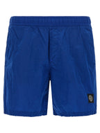 Stone Island Blue Polyamide Swim Shorts