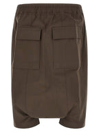 Rick Owens Brown Cotton Bermuda Shorts