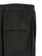 Rick Owens Black Lamb Leather Bermuda Shorts