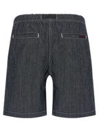 Gramicci Blue Cotton Bermuda Shorts