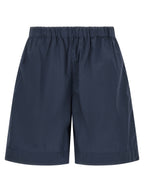 XACUS Blue Cotton Bermuda Shorts